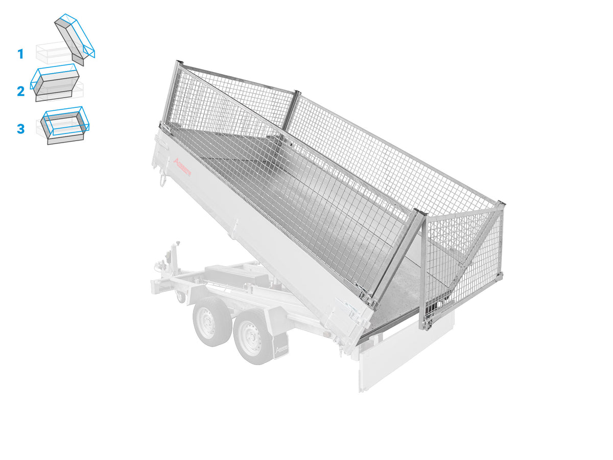 Gitteraufsätze KSX mit Kippfunktion 305x178x70